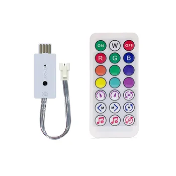 DC5V SP620E USB Bluetooth Музыкальный Пиксельный Контроллер RF Пульт Дистанционного управления для WS2812 RGB Light Tape